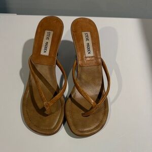 Steve Madden Brown Leather Sandals